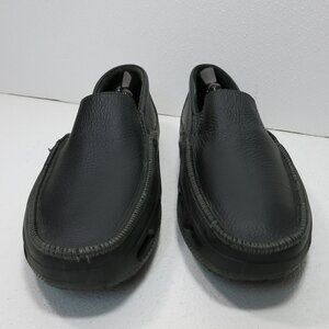 Crocs Leather Rubber Casual Comfort Footwear Slip-On Shoes Mens Zapatos sz 12 M